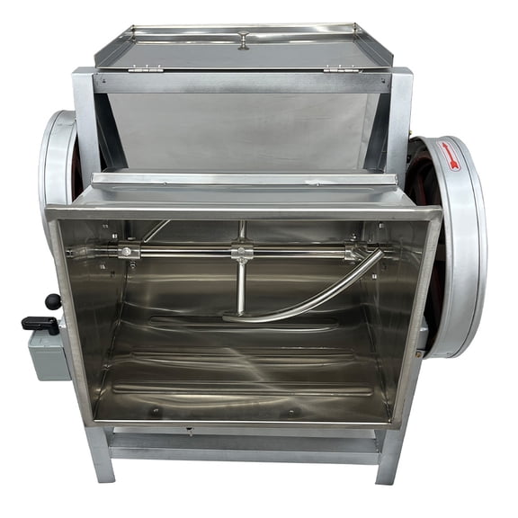 25kg Flour Mixer Blender Dough Kneading Machine with 90° Tilt Barrel 110V