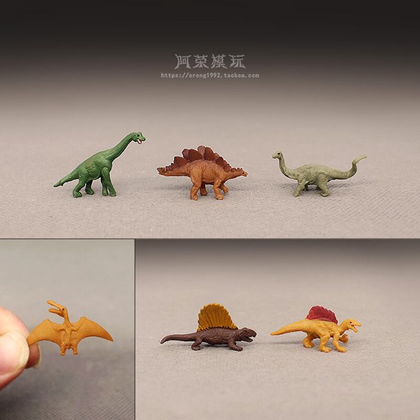 Mini Polyethylene Pocket-size Dinosaur Model Stegosaurus Wyvern Apatosaurus Pterosaur Jurassic Dinosaur Toy Figures DecorationE He Qiyong unisex