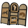 thumbnail image 3 of Mini biombo plegable para decoración del hogar, regalo oriental, minidivisores de 3 paneles, adornos coleccionables, estantes, decoración para, 3 of 9