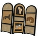 thumbnail image 3 of Mini biombo plegable para decoración del hogar, regalo oriental, minidivisores de 3 paneles, adornos coleccionables, estantes, decoración para, 3 of 9