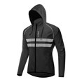 thumbnail image 3 of WOSAWE - Chaqueta cortavientos ultraligera para ciclismo, reflectante, para hombre, resistente al viento, para bicicleta de montaña, para correr, 3 of 5