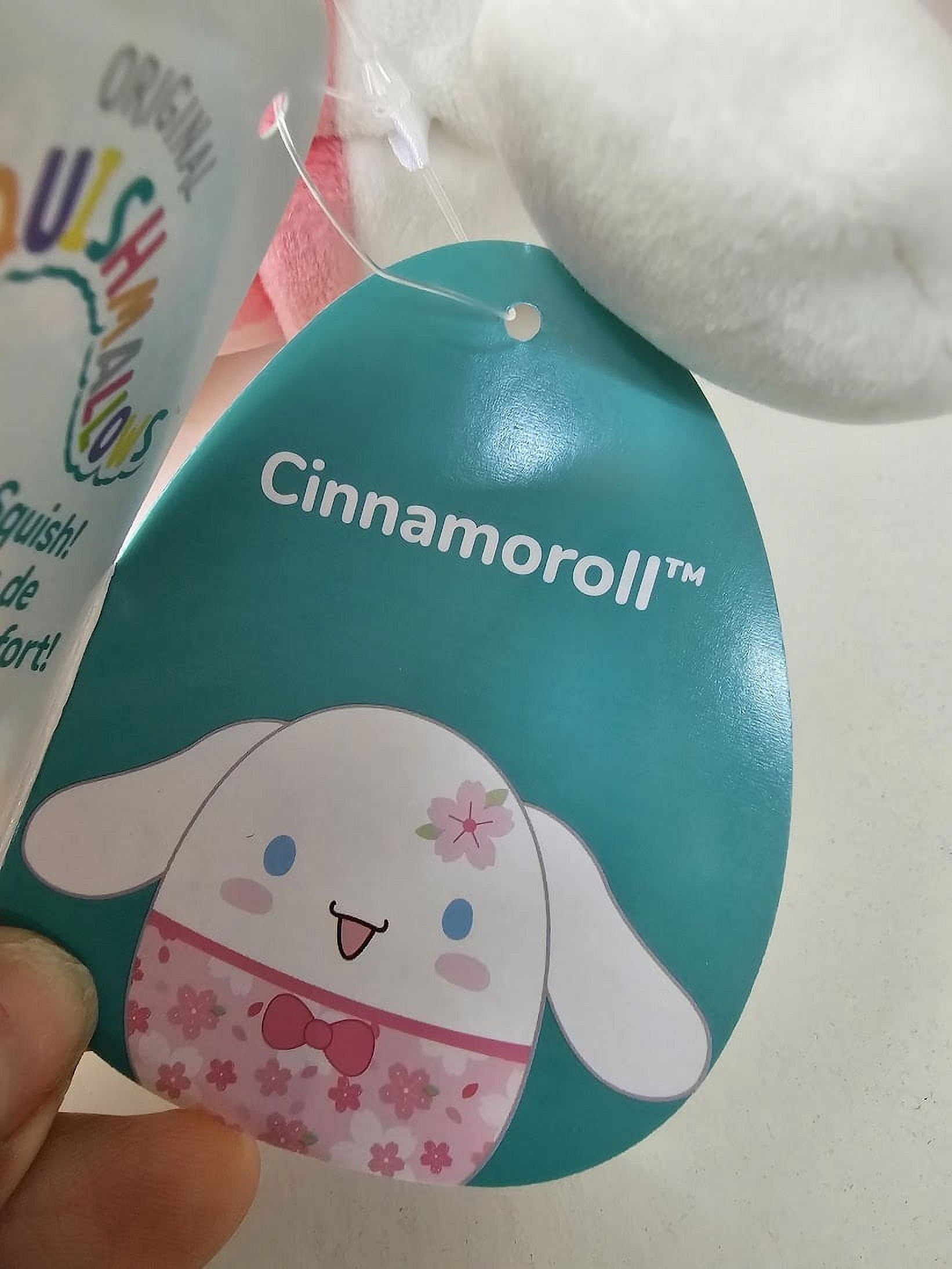 Squishmallows Official Kellytoys Plush 7.5 Inch Cinnamoroll, My Melody and Hello Kitty Sakura Flower Outfits Spring Squad Complete SetUltimate Stuffed Toy