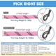 thumbnail image 4 of Dog Leash with Comfortable Padded Handle and Highly Reflective Threads for Small Medium and Large Dogs (6FT-1/2', Pink), 4 of 4