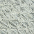thumbnail image 3 of 5' x 7' Blue Geometric Flatweave Handmade Distressed Area Rug With Fringe, 3 of 9