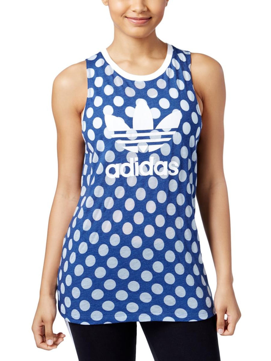Taille Schadelijk Interpretatie Adidas Womens Loose Fit Polka Dot Tank Top - Walmart.com