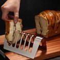 thumbnail image 3 of Toast Rack Bread Holder 4 Slice Slots Bread Loaf Stand Acier inoxydable Outil Grille de refroidissement Bread Rack, 3 of 5