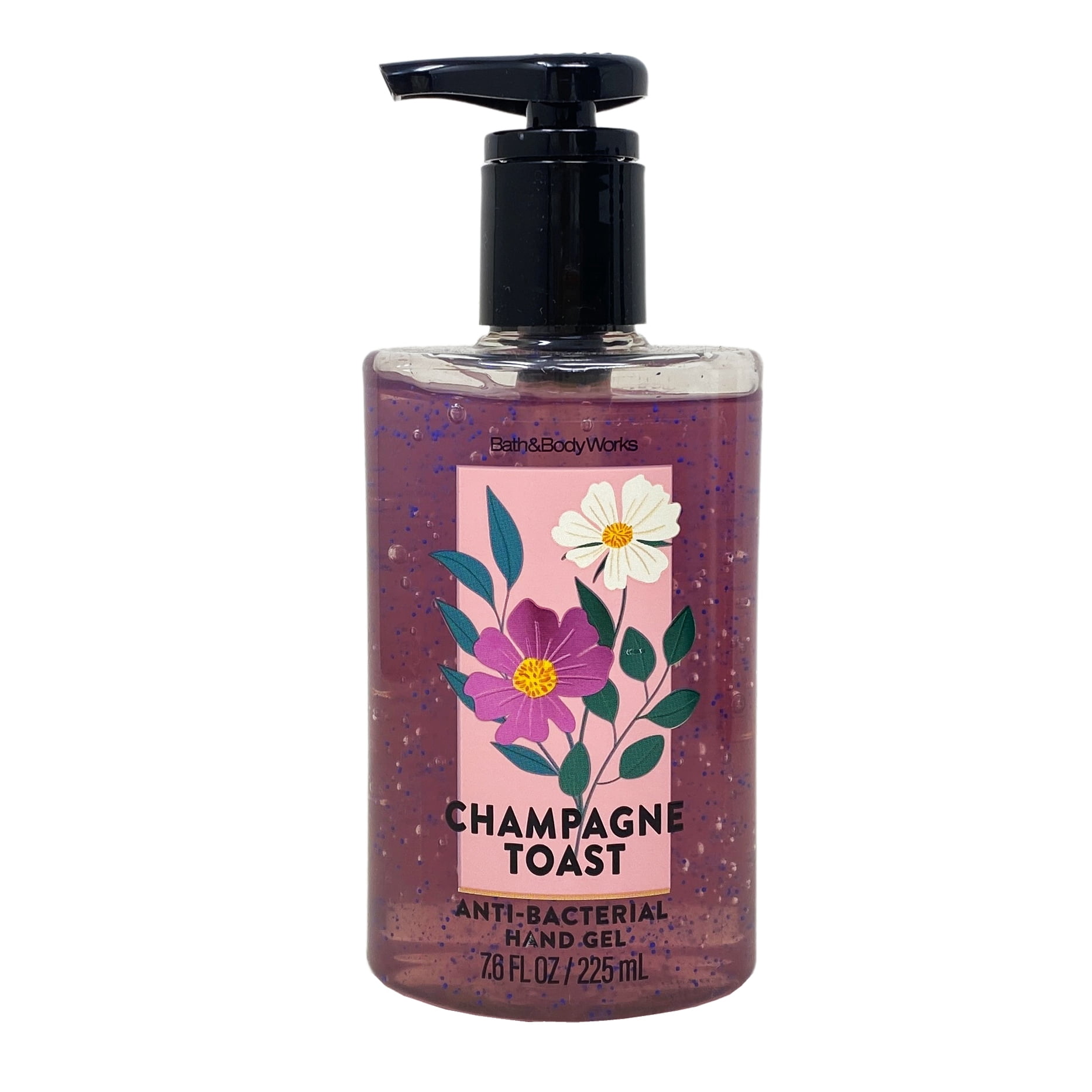 Bath & Body Works Champagne Toast 2 Pack Hand Gel Bundle with a Himalayan Salts Springs Sample Soap