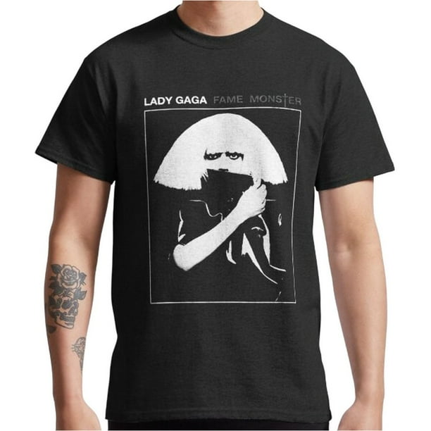 Lady Gaga - Camiseta Fame para Adultos Unisex (Negro)