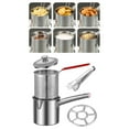 thumbnail image 1 of HLONK Friteuse en Acier Inoxydable Petite Friteuse pour Pique-Nique Combo Cuisson 1.8L, 1 of 8
