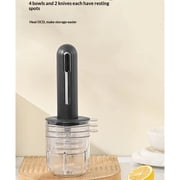 Electric Mini Food Processor, 4-Cup Portable USB Small Food Processor, Garlic Mincer, for Dicing, Mincing, and Puree, Black