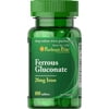 Puritan's Pride Ferrous Gluconate (28 mg Iron) - 100 Tablets
