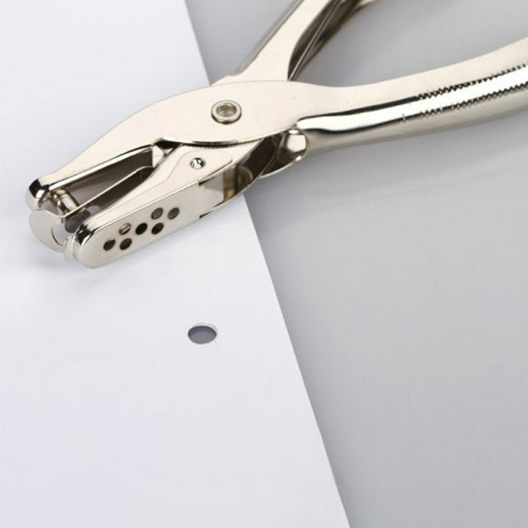 Dream Lifestyle 6 MM Hole Punch, Single Hole Puncher, 5 Sheet Capacity,  Ultimate Stationery, Silver Color, DIY Crafts Classic Office Paper Punch  for Paper 