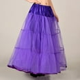 thumbnail image 4 of Women's Vintage 50s Rockabilly Purple Petticoat Long Tutu Dress Crinolines, 4 of 6