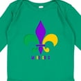 thumbnail image 3 of Inktastic Mardi Gras Fleur De Lis Girls Long Sleeve Baby Bodysuit, 3 of 4