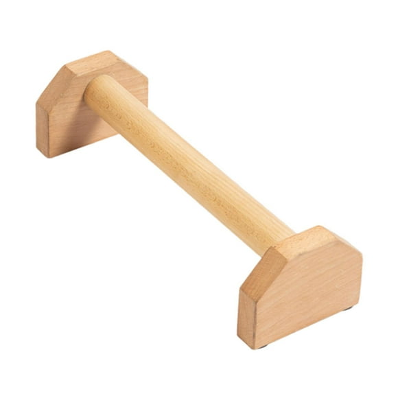 Colaxi 2 Pieces Wood Parallettes Comfortable Push up Stand for Exercise Home Travel 40 cm