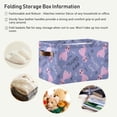 thumbnail image 5 of GZHJMY Dinosaur Rectangular Storage Bins, 2 PCS Collapsible Toy Storage Bins, Waterproof Canvas Rectangular Storage Bin with Leather Handles for Home Closets Offices,Bedrooms,Kids Toy, Gift Baskets, 5 of 6