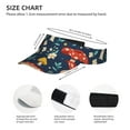 thumbnail image 3 of Yiaed Colorful Mushrooms Print Sport Sun Visor Hats Adjustable Empty Top Baseball Cap Cotton Ball Caps for Women and Men, 3 of 5
