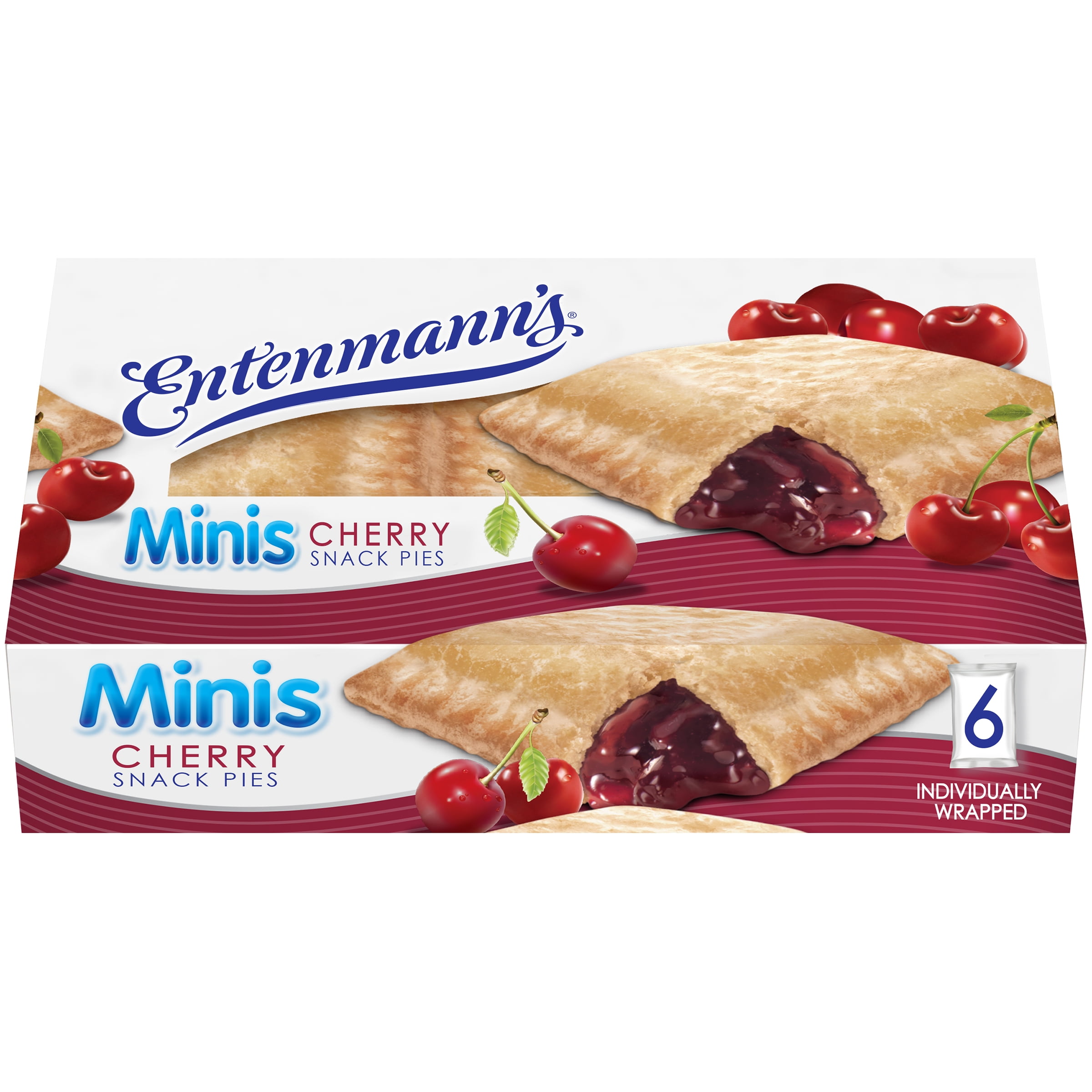 Entenmann’s Minis Cherry Pies Mini Snack Pies, 12 oz, 6 Count