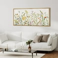 thumbnail image 3 of IDEA4WALL Extra Large Framed Canvas Print Wall Art Wildflower Whimsy Delicate Classic Art Watercolor Botanical Vintage Wall Decor Oversized Watercolor Artwork Relax/Calm for Living Room - 60"x30", 3 of 5