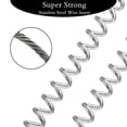 thumbnail image 3 of Paquete de 3 Llaveros en Espiral, Cable Espiral para Exteriores, Cuerda Seguridad Retráctil, Accesorios con Clip Aleación Aluminio, 3 of 7
