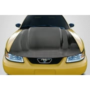 1999-2004 Ford Mustang Carbon Creations Cowl Hood - 1 Piece