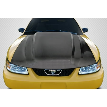 1999-2004 Ford Mustang Carbon Creations Cowl Hood - 1 Piece
