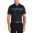 thumbnail image 2 of PGATour Men's Chest Stripe Short Sleeve Golf Polo Caviar-XL, 2 of 4