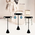 thumbnail image 7 of Novel Box 3 Pack Black Velvet Earring Tree Small T-Bar Display Stand 2.5x1x4.75 In - Earrings Holder, 7 of 7