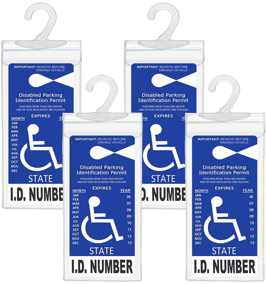 Parking Placard Holder Disabled Placard Protective Mirror Tag Holder