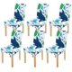 thumbnail image 1 of Funda protectora para silla ABPHQTO diseño de delfines bonitos para comedor juego de 6, 1 of 4