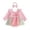 Pink, variant on mgoYE Birthday Girl Outfit One Cupcake Embroidery Romper Dress First Birthday Outfit Girl, Long Sleeve Tulle Romper Dress with Bow Headband 6-12 Months