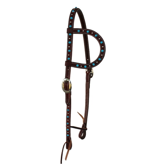 Horse Saddle Tack Bridle Western Leather Headstall  78RT07HA