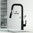 thumbnail image 5 of VIGO Hart Angular Single Handle Pull-Down Spout Kitchen Faucet in Matte Black, 5 of 13