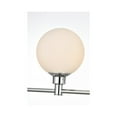 thumbnail image 3 of Living District Cordelia 3-Light Iron/Glass Bath Sconce in Chrome/Frosted White, 3 of 5