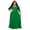 Christmas Green, variant on N7670 European and American cross-border supply independent site best-selling plus-size women's clothing solid color V-neck sexy wedding dress long gown