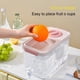 thumbnail image 5 of Dispensador de bebidas de plástico de gran capacidad de 4 L con grifo y tapa | Doble filtración a prueba de fugas para limonada, té helado y bebidas de frutas | Contenedor portátil para fiestas y, 5 of 6