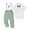 Light Green, variant on ZOEREA Boys Clothes Formal Suit Gentleman Wedding Outfit Short Sleeve Shirt with Bow Tie and Suspender Pants 2-10 Years