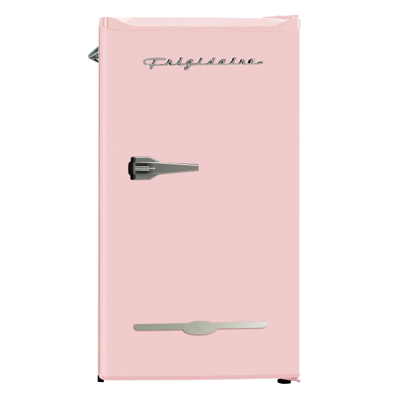 Frigidaire EFR376 C PINK 3 2 Cu Ft 65 Watt Retro Bar Fridge with Side Bottle Opener Pink