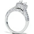 thumbnail image 3 of Pompeii 1/4ct Vintage Semi Mount Engagement Ring 14K White Gold (G/H,VS2-SI1), 3 of 3