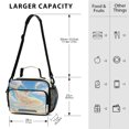 thumbnail image 3 of Insulated Lunch Bag 6L Leak-Proof Lunch Box with Shoulder Strap Multiple Pockets Lunch Tote Giant Golden Whale, 3 of 9