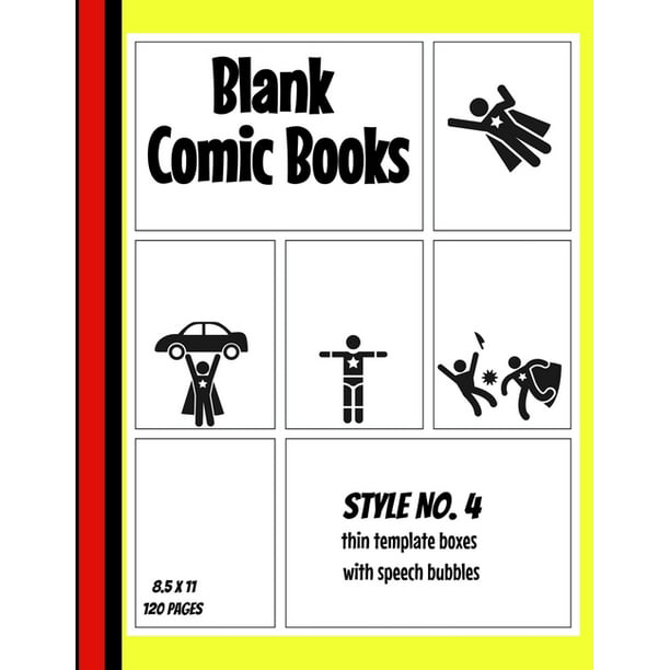 Download Blank Comic Book - Style No. 4 : Thin 3, 5, 7 & 9 panels ...