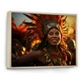 thumbnail image 2 of Designart "Dancing Zulus of Africa I" African Floater Framed Canvas Wall Art, 2 of 7