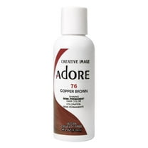 Adore Semi-Permanent Haircolor #076 Copper Brown 4oz (Pack of 2)