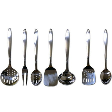 7 Stainless Steel Serving Set Kitchen Cooking Utensil Tools Server Spatula