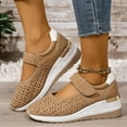thumbnail image 2 of IUJSOY Wedge Sneakers for Women Hollow out Mary Jane Shoes Platform Sandals Casual Walking Shoes, 2 of 8
