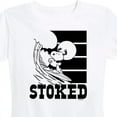 thumbnail image 3 of Peanuts - Stoked - Women's Short Sleeve Graphic T-Shirt, 3 of 6