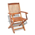 thumbnail image 2 of Outdoor Dining Chair 2 pcs Acacia Wood, 2 of 2