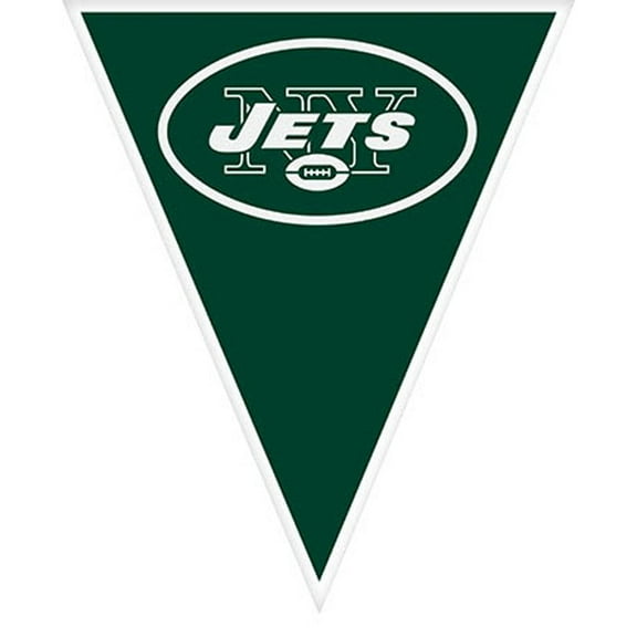 Partypro 122345 New York Jets Pennant Banner