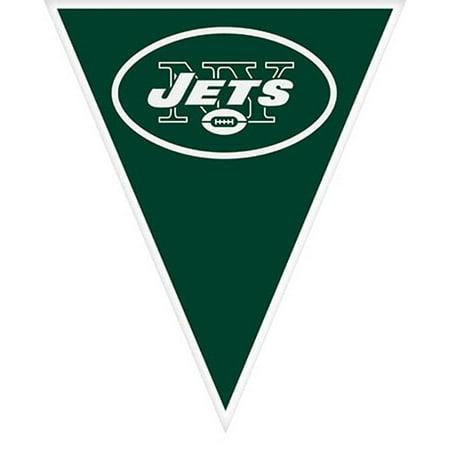 Partypro 122345 New York Jets Pennant Banner