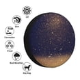 thumbnail image 5 of Gaeub Gold Black Glitter 14-17in Tire Cover, Spare Tire Cover, for Camper Caravan, Trailer, Car, Truck, SUV, Jeep - 17 inch, 5 of 9